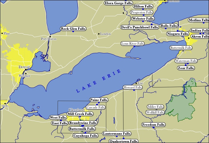 WaterFalls of the Lake Erie Watershed