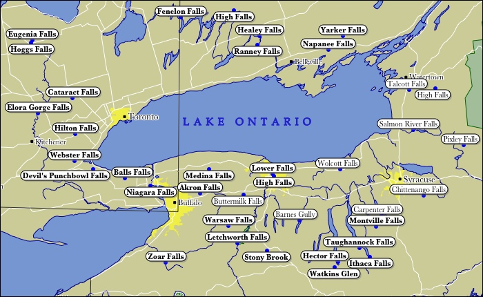 lake ontario map