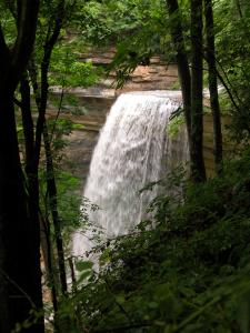 Tunnel Falls in Clifty Falls State Park